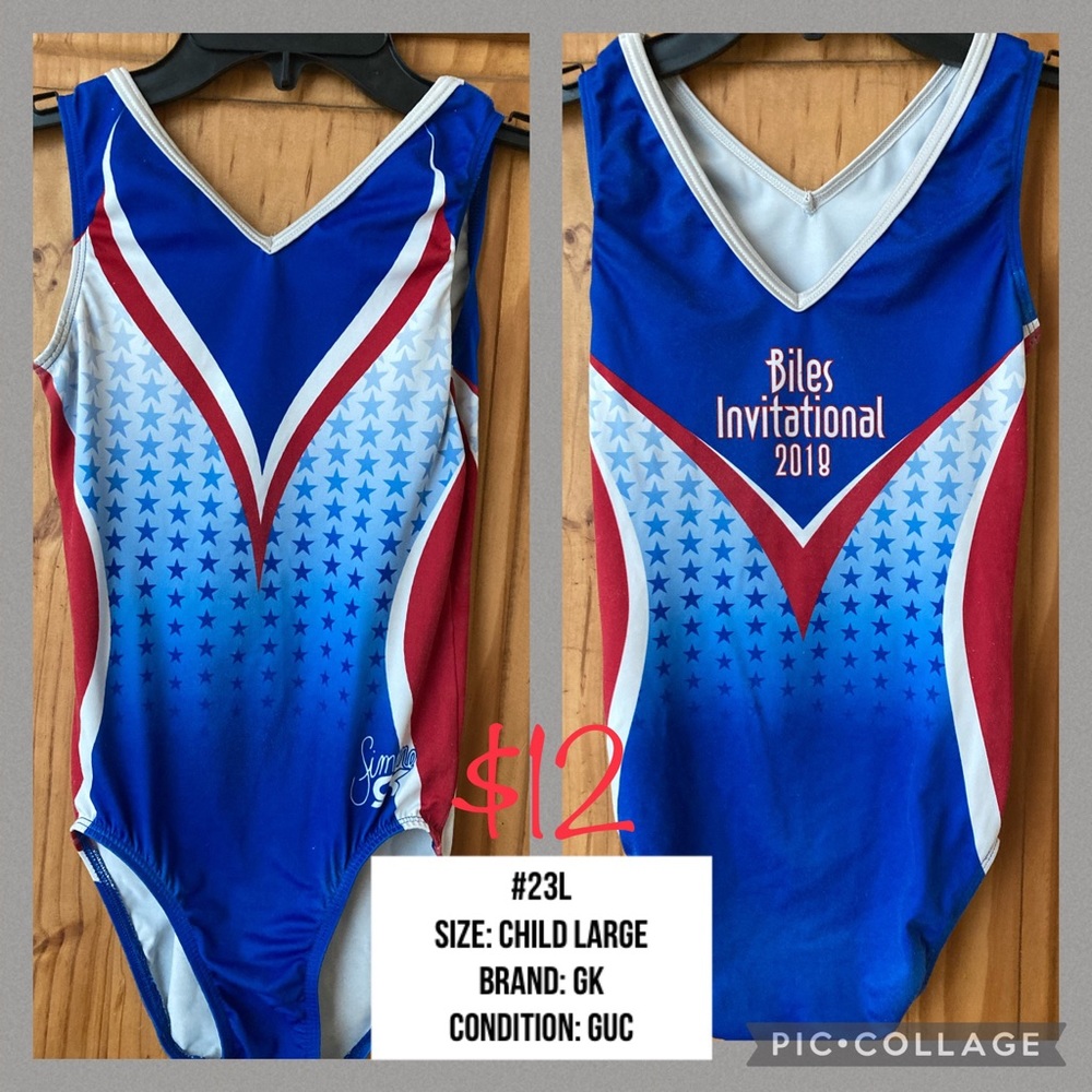 #23L Used Child Large GK Leotard